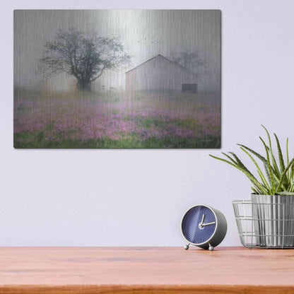 Luxe Metal Art 'Summer Sunrise' by Lori Deiter, Metal Wall Art,16x12