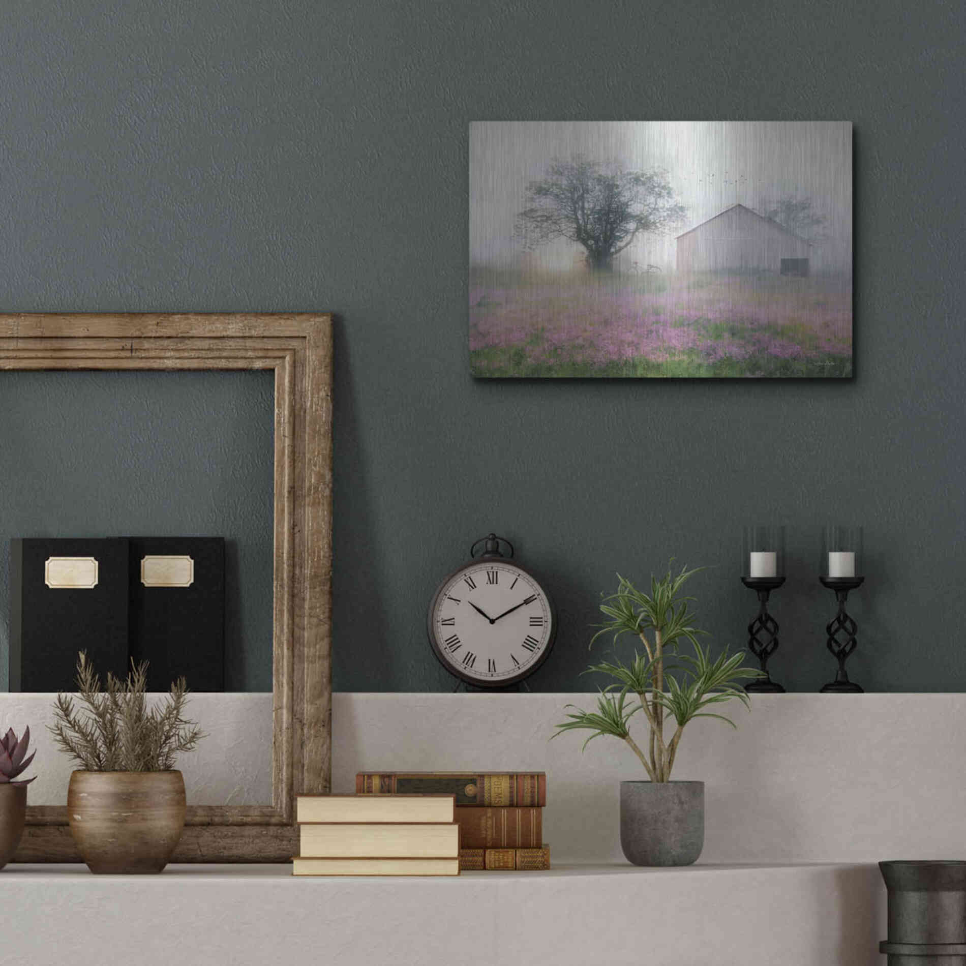 Luxe Metal Art 'Summer Sunrise' by Lori Deiter, Metal Wall Art,16x12