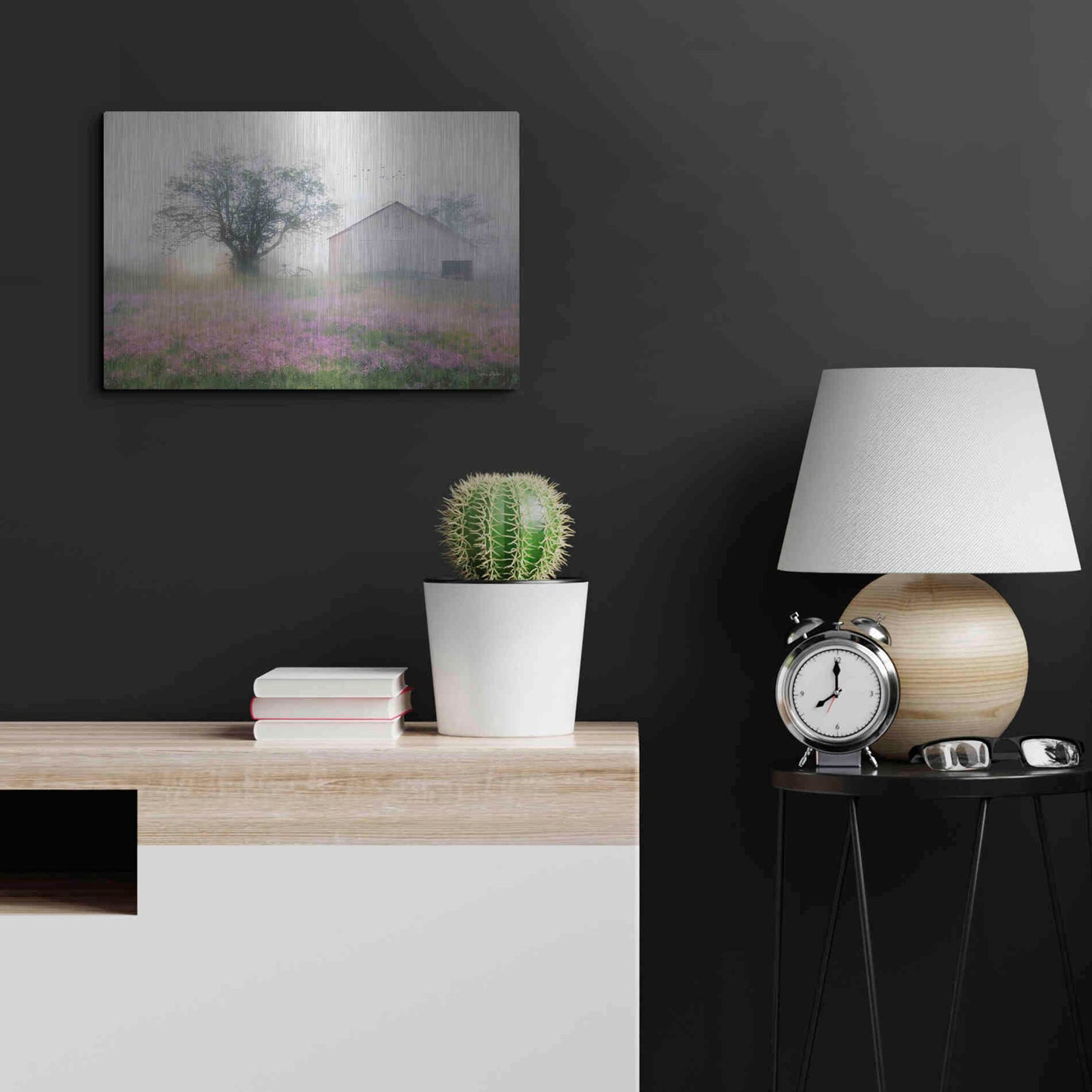 Luxe Metal Art 'Summer Sunrise' by Lori Deiter, Metal Wall Art,24x16