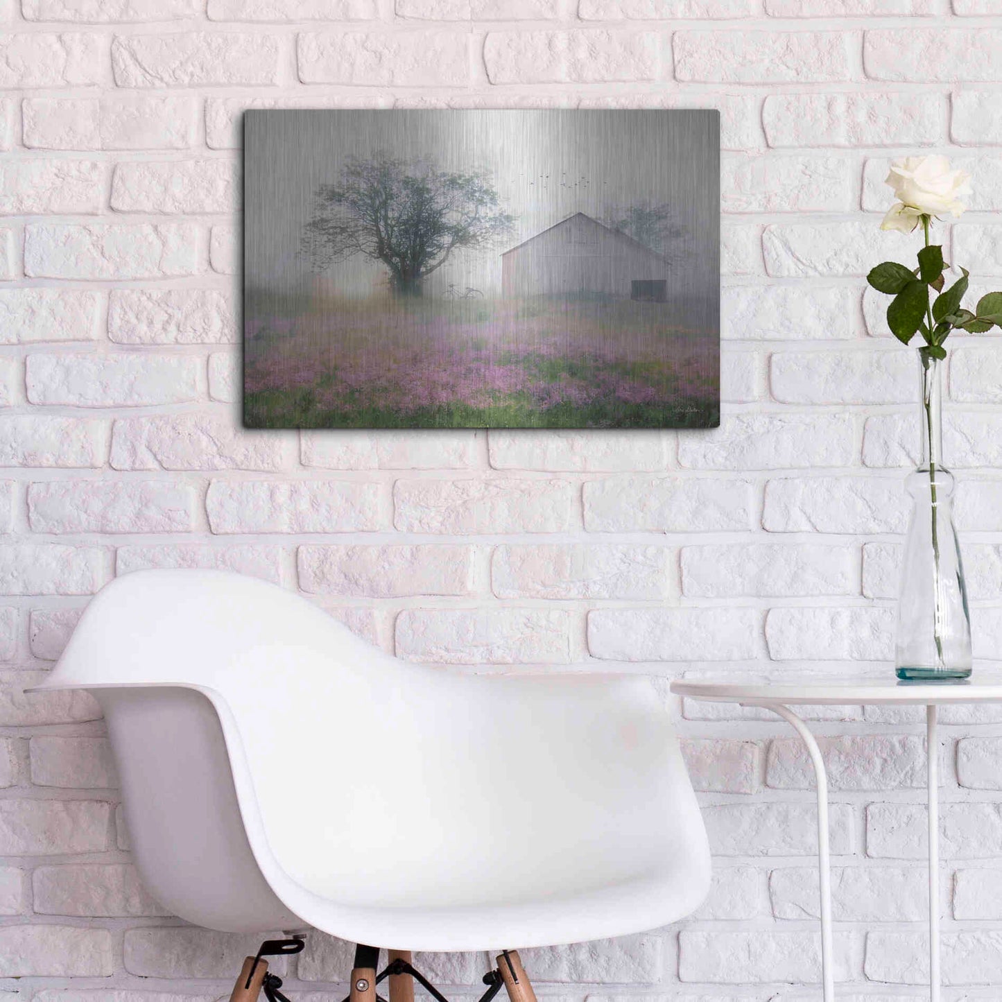 Luxe Metal Art 'Summer Sunrise' by Lori Deiter, Metal Wall Art,24x16