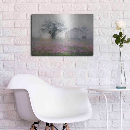 Luxe Metal Art 'Summer Sunrise' by Lori Deiter, Metal Wall Art,24x16