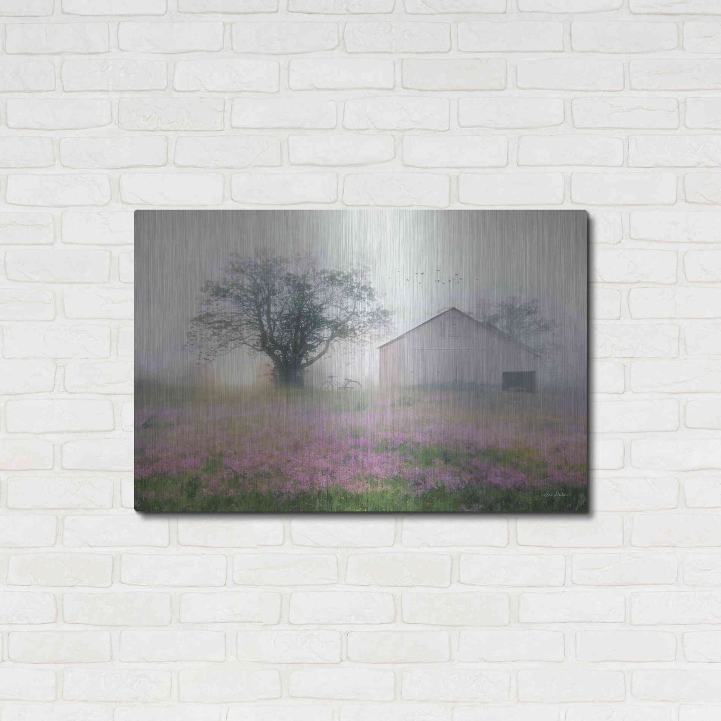 Luxe Metal Art 'Summer Sunrise' by Lori Deiter, Metal Wall Art,36x24