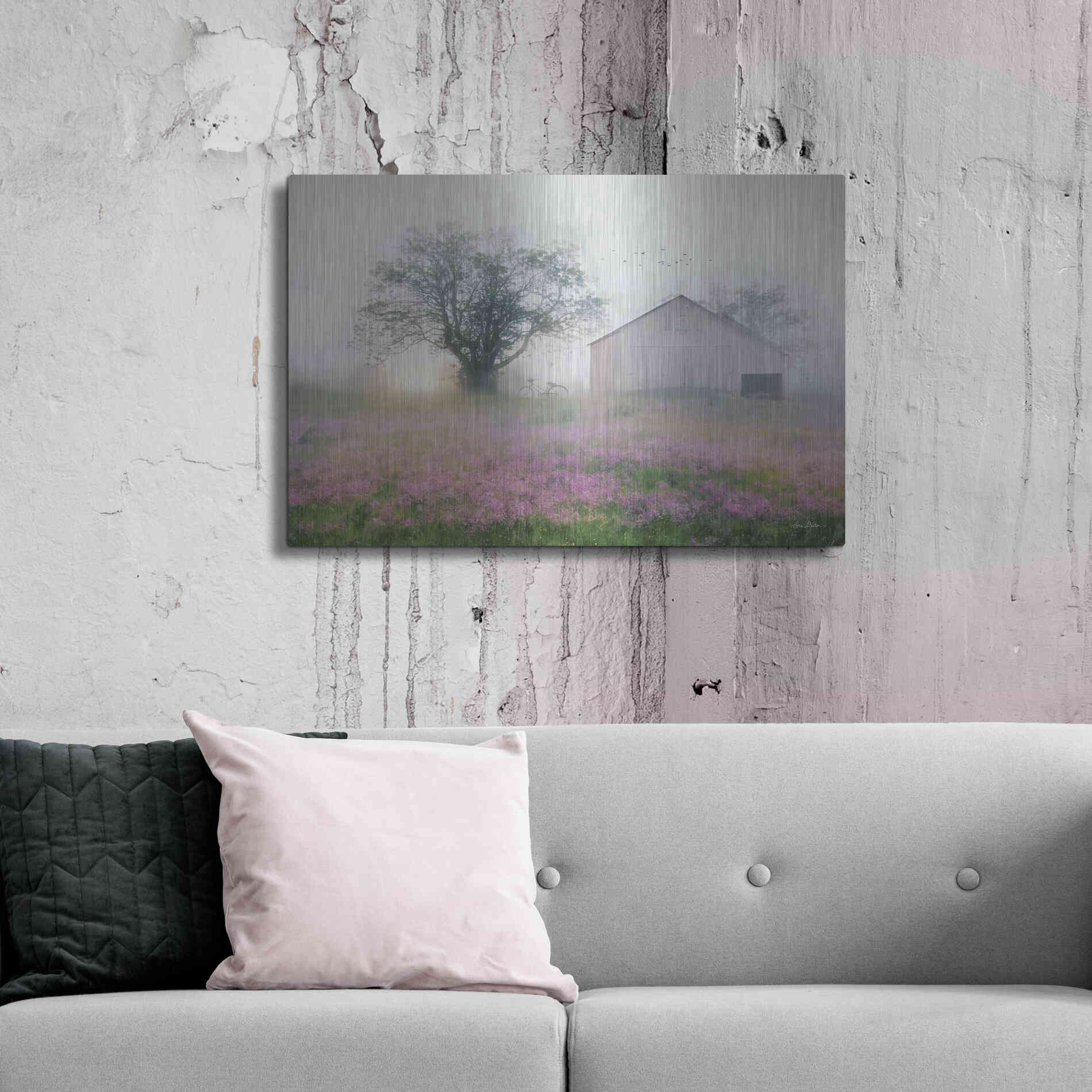 Luxe Metal Art 'Summer Sunrise' by Lori Deiter, Metal Wall Art,36x24
