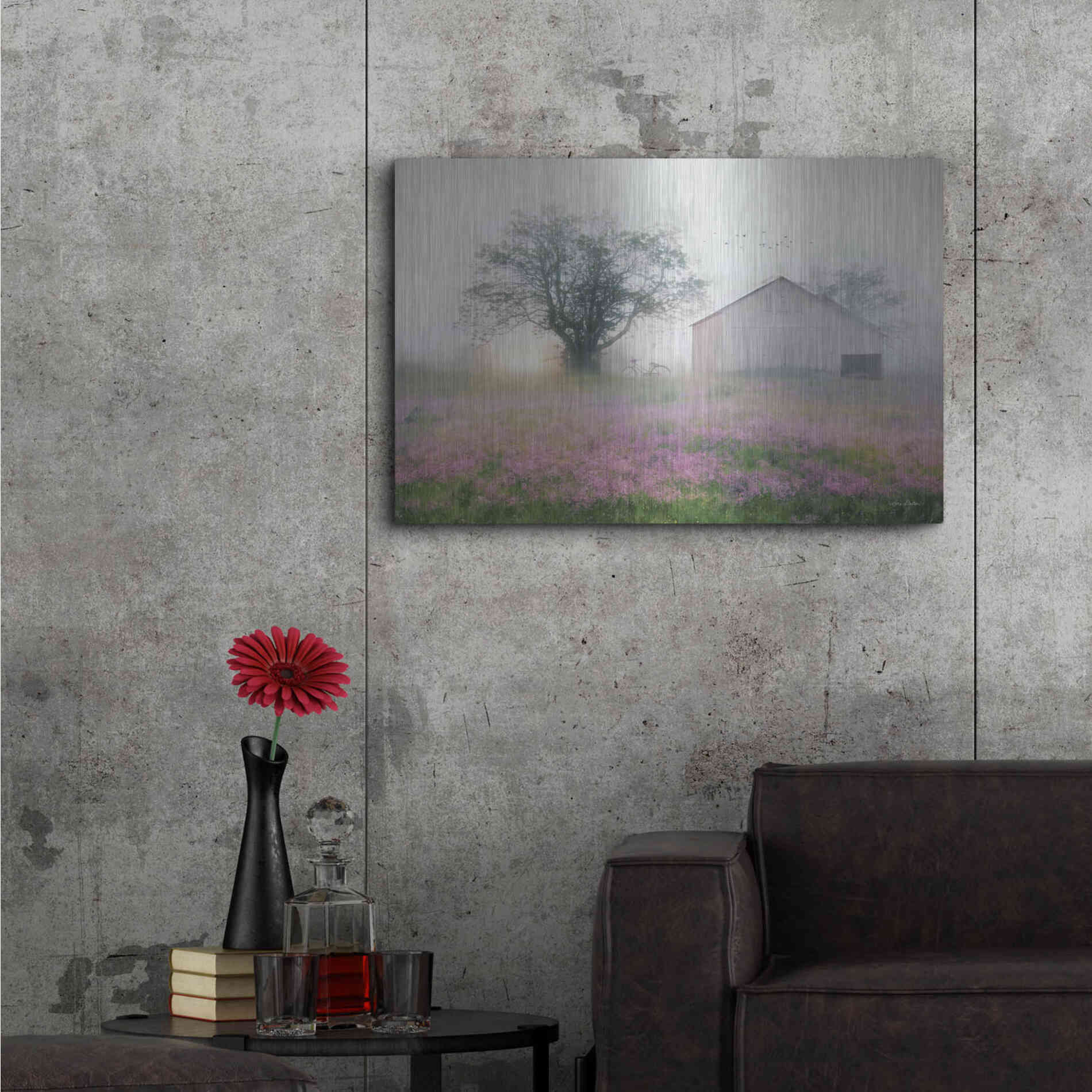 Luxe Metal Art 'Summer Sunrise' by Lori Deiter, Metal Wall Art,36x24