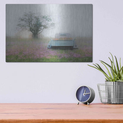 Luxe Metal Art 'Summer Wildflowers' by Lori Deiter, Metal Wall Art,16x12