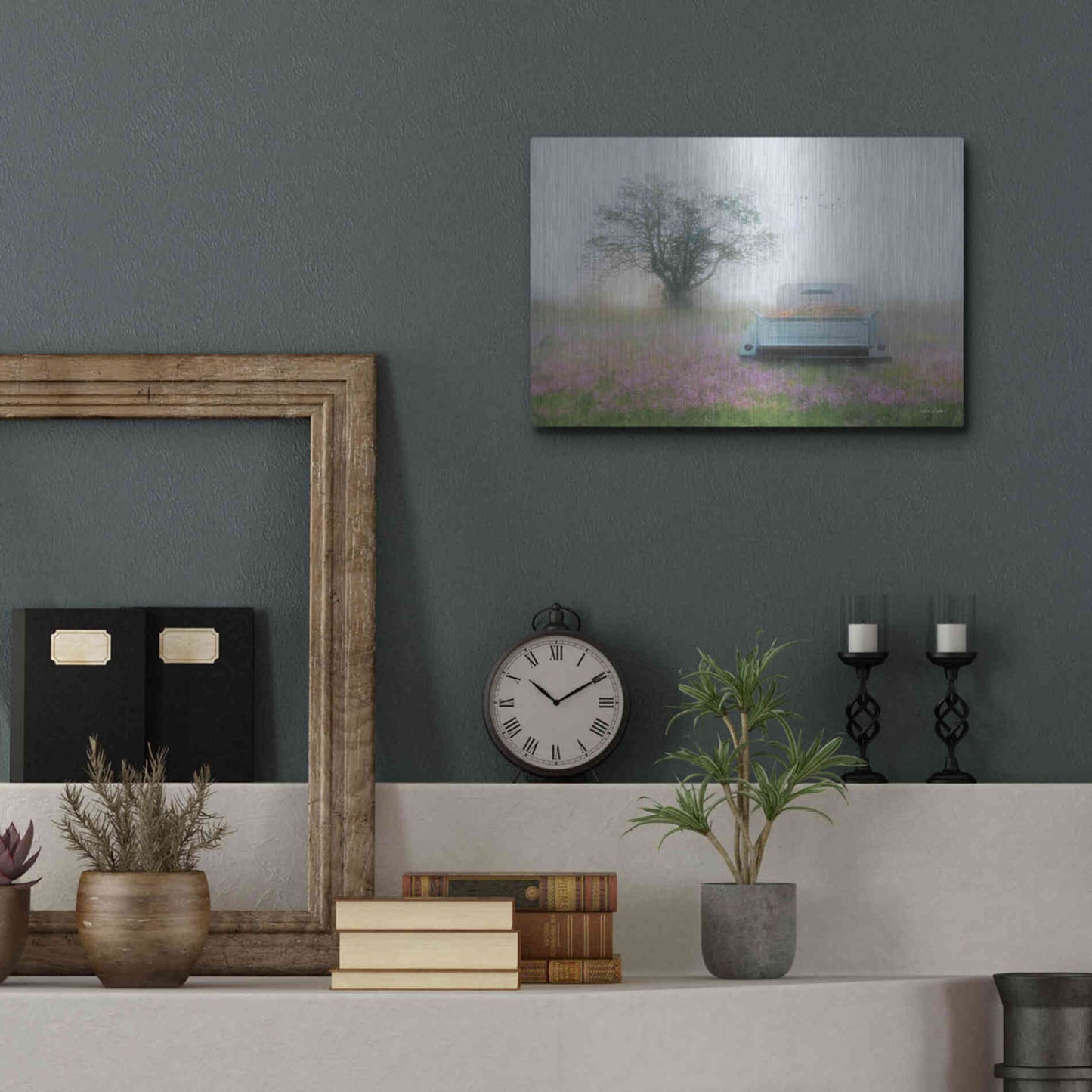 Luxe Metal Art 'Summer Wildflowers' by Lori Deiter, Metal Wall Art,16x12