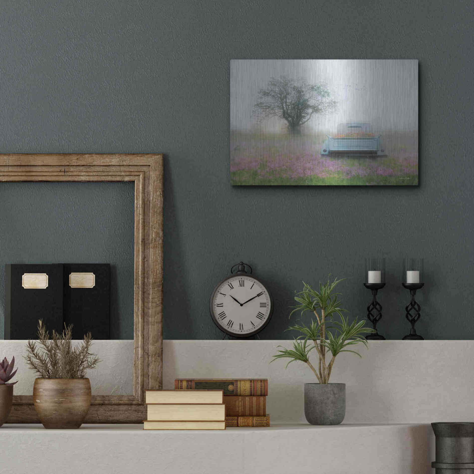Luxe Metal Art 'Summer Wildflowers' by Lori Deiter, Metal Wall Art,16x12