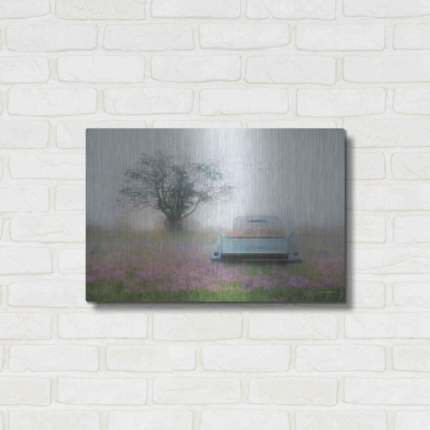 Luxe Metal Art 'Summer Wildflowers' by Lori Deiter, Metal Wall Art,24x16