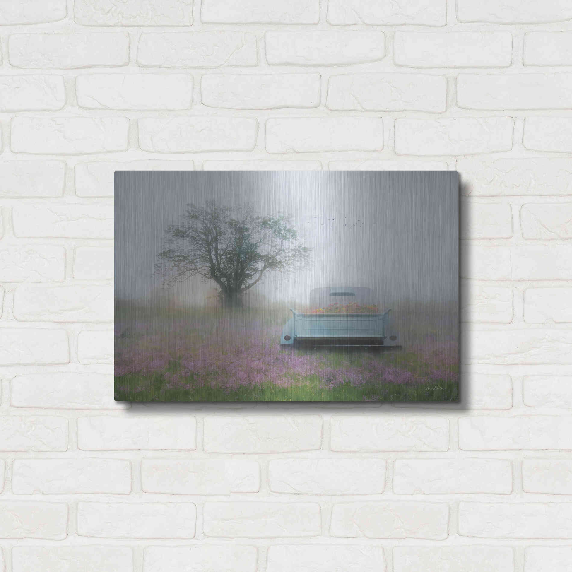 Luxe Metal Art 'Summer Wildflowers' by Lori Deiter, Metal Wall Art,24x16