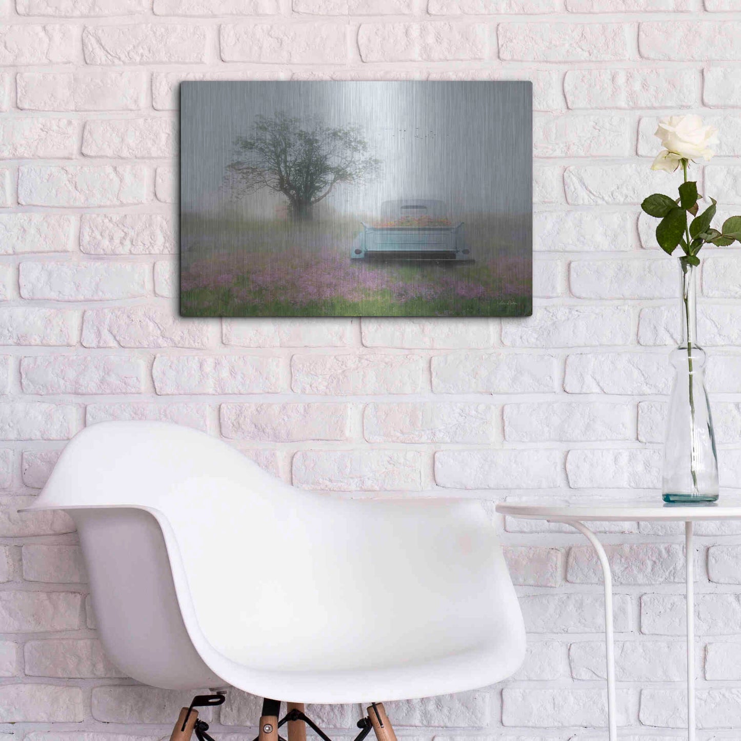 Luxe Metal Art 'Summer Wildflowers' by Lori Deiter, Metal Wall Art,24x16