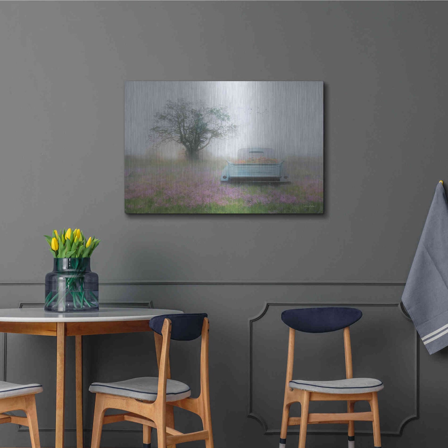 Luxe Metal Art 'Summer Wildflowers' by Lori Deiter, Metal Wall Art,36x24