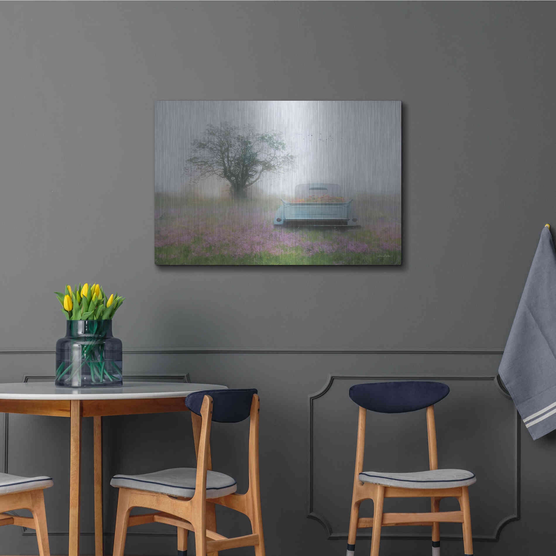Luxe Metal Art 'Summer Wildflowers' by Lori Deiter, Metal Wall Art,36x24