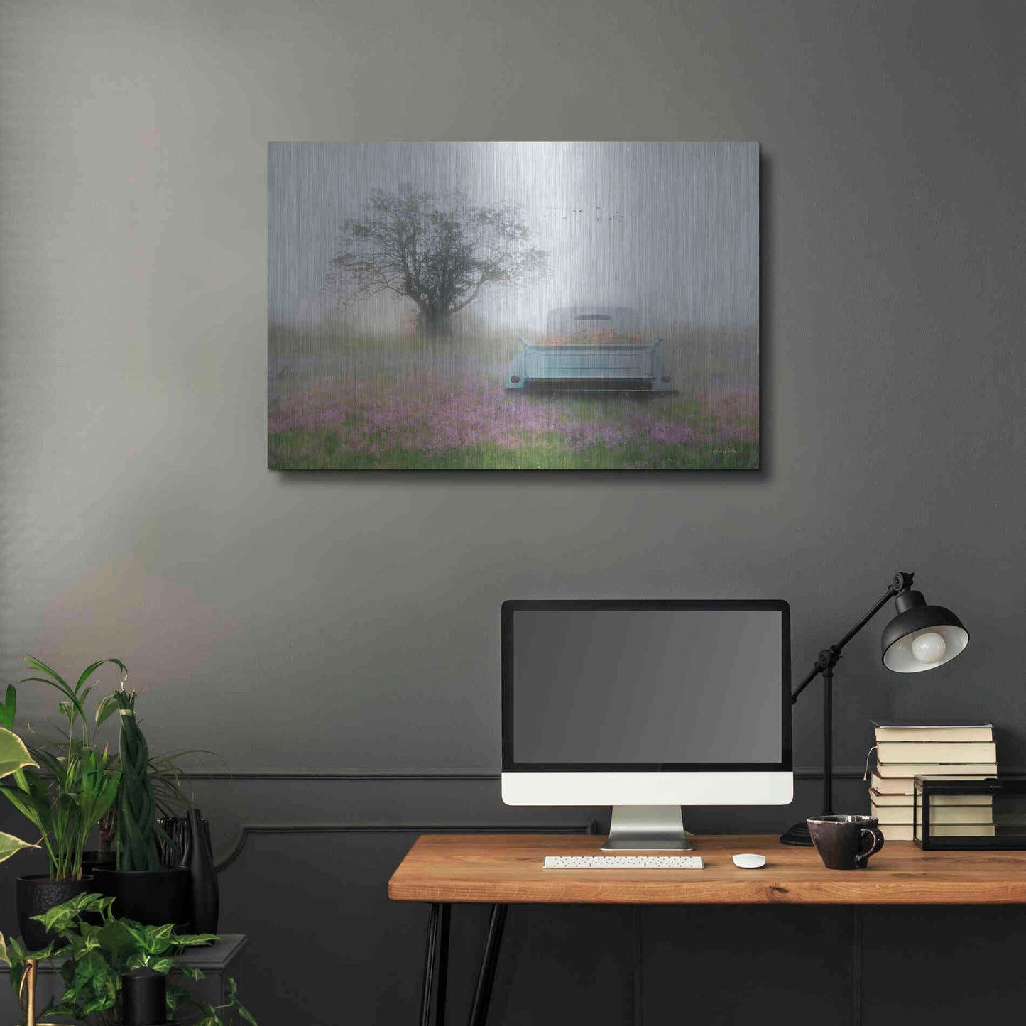 Luxe Metal Art 'Summer Wildflowers' by Lori Deiter, Metal Wall Art,36x24