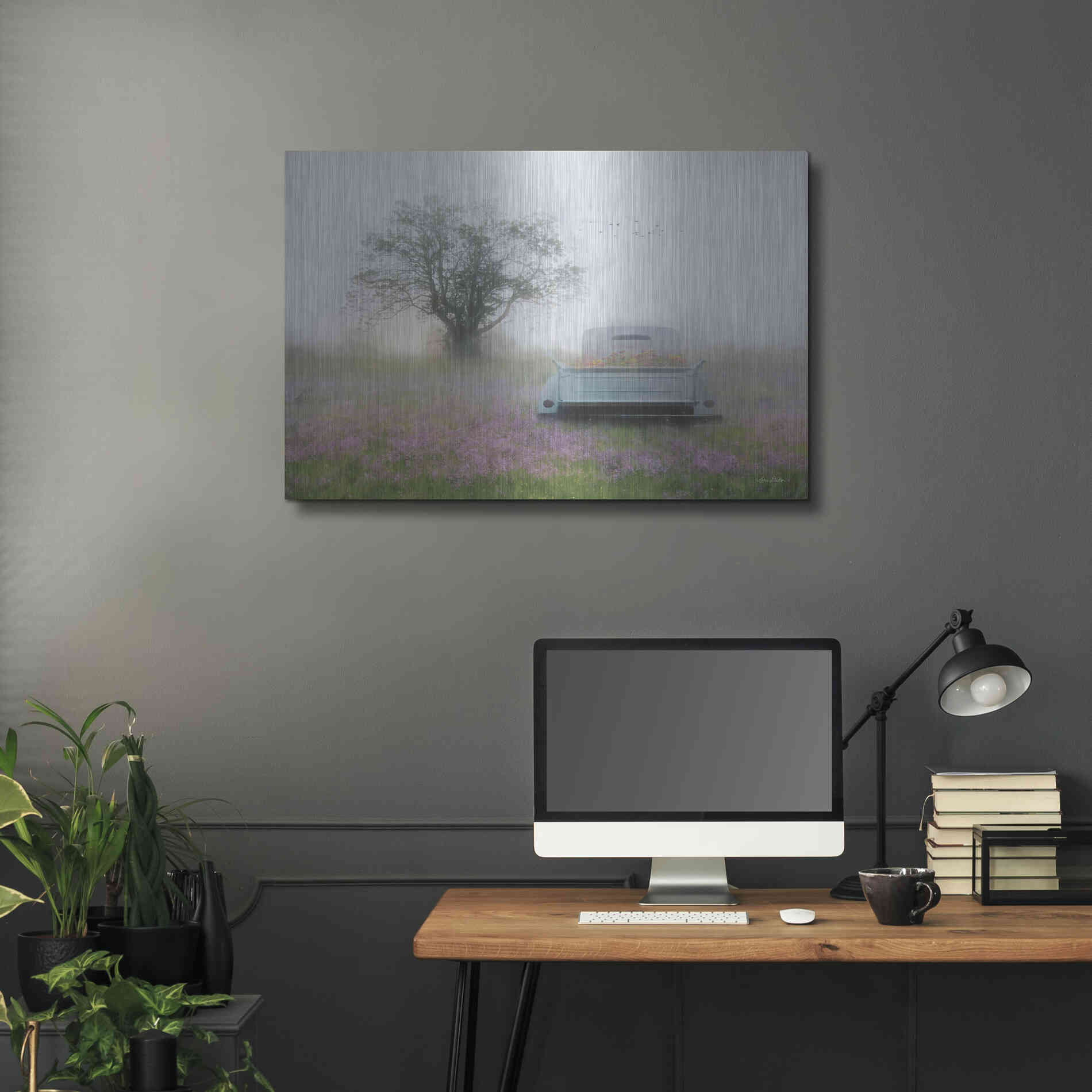 Luxe Metal Art 'Summer Wildflowers' by Lori Deiter, Metal Wall Art,36x24