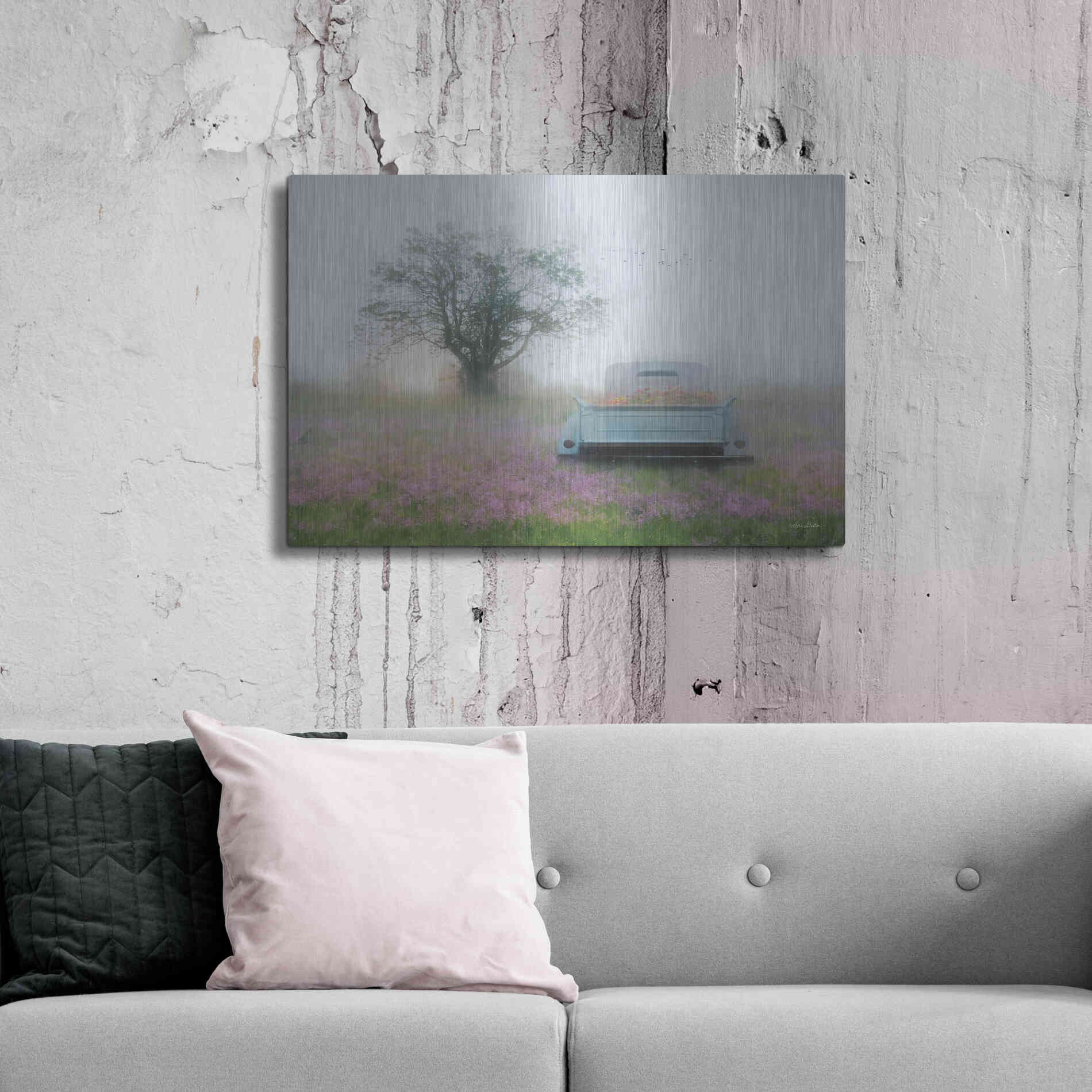 Luxe Metal Art 'Summer Wildflowers' by Lori Deiter, Metal Wall Art,36x24