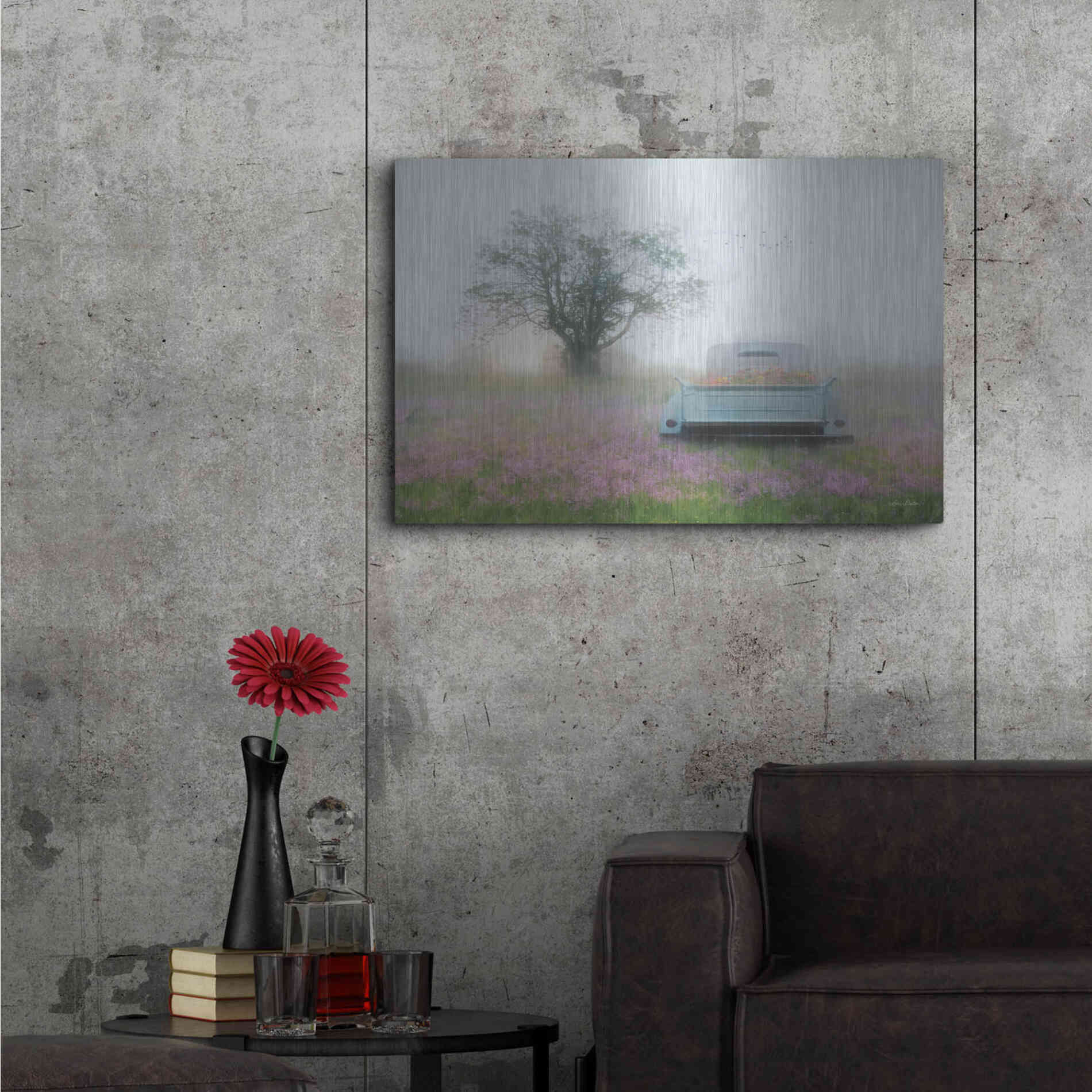 Luxe Metal Art 'Summer Wildflowers' by Lori Deiter, Metal Wall Art,36x24