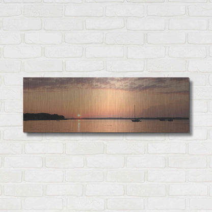 Luxe Metal Art 'The Perfect Ending' by Lori Deiter, Metal Wall Art,36x12