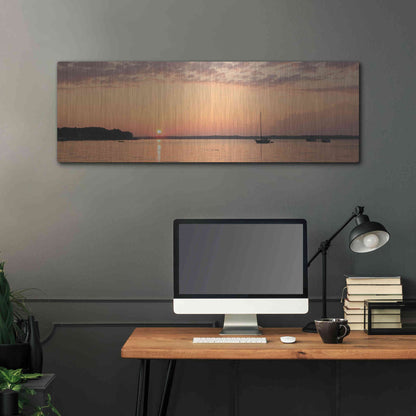 Luxe Metal Art 'The Perfect Ending' by Lori Deiter, Metal Wall Art,48x16