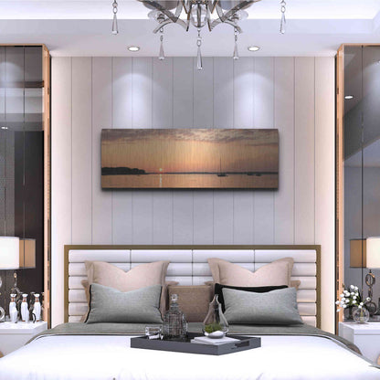 Luxe Metal Art 'The Perfect Ending' by Lori Deiter, Metal Wall Art,48x16