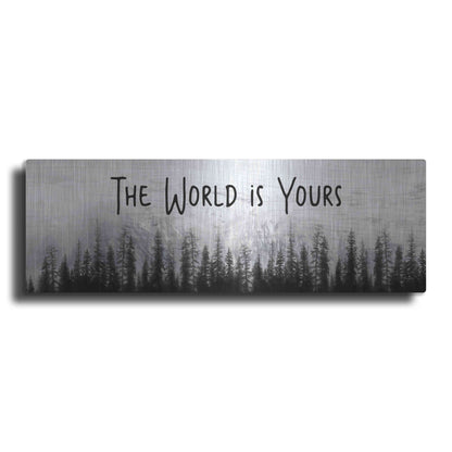 Luxe Metal Art 'The World is Yours' by Lori Deiter, Metal Wall Art