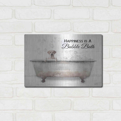 Luxe Metal Art 'Bubble Bath' by Lori Deiter, Metal Wall Art,16x12