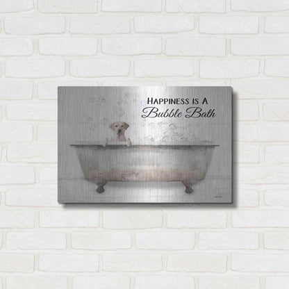 Luxe Metal Art 'Bubble Bath' by Lori Deiter, Metal Wall Art,24x16