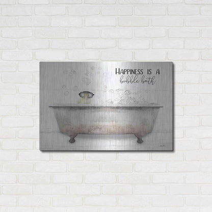 Luxe Metal Art 'Happiness Bubble Bath' by Lori Deiter, Metal Wall Art,36x24