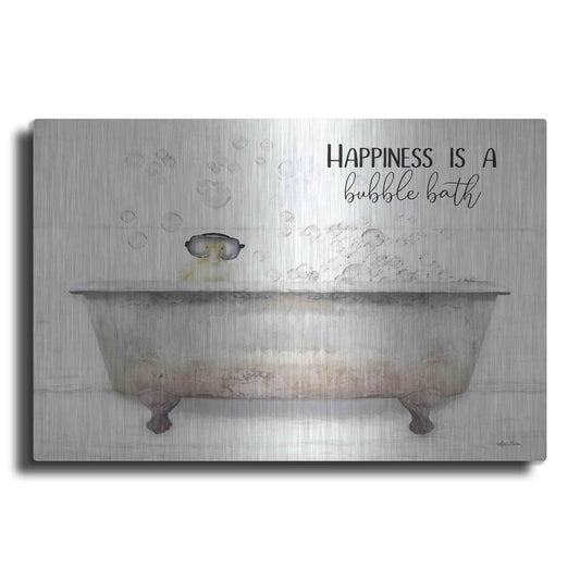 Luxe Metal Art 'Happiness Bubble Bath' by Lori Deiter, Metal Wall Art