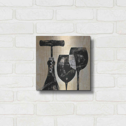 Luxe Metal Art 'Wine Selection II' by Daphne Brissonet, Metal Wall Art,12x12