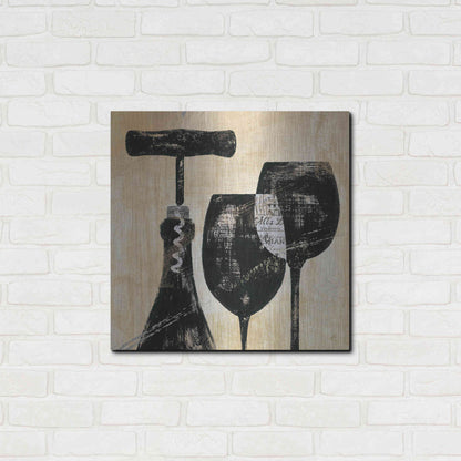 Luxe Metal Art 'Wine Selection II' by Daphne Brissonet, Metal Wall Art,24x24
