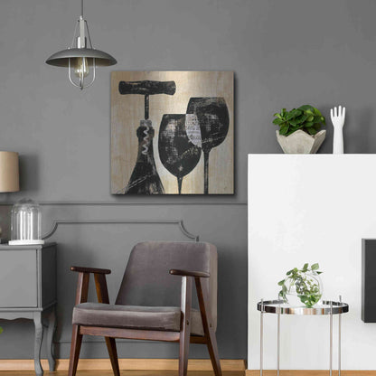 Luxe Metal Art 'Wine Selection II' by Daphne Brissonet, Metal Wall Art,24x24
