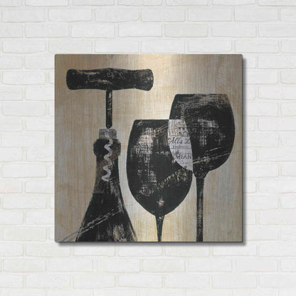 Luxe Metal Art 'Wine Selection II' by Daphne Brissonet, Metal Wall Art,36x36