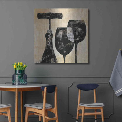 Luxe Metal Art 'Wine Selection II' by Daphne Brissonet, Metal Wall Art,36x36