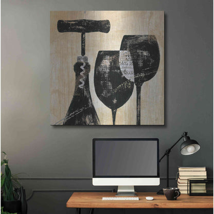 Luxe Metal Art 'Wine Selection II' by Daphne Brissonet, Metal Wall Art,36x36