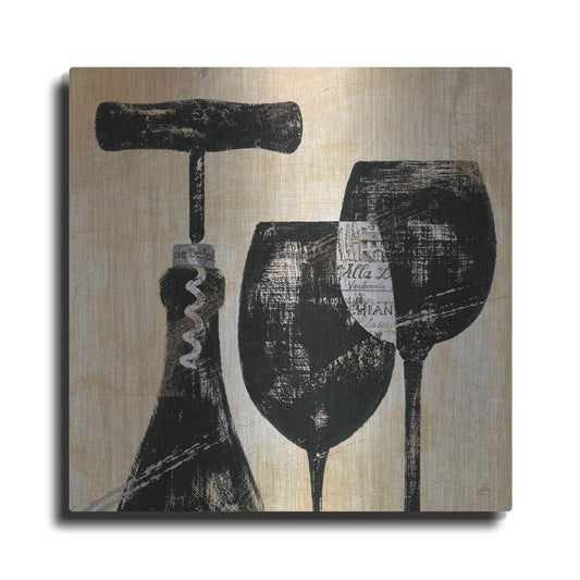 Luxe Metal Art 'Wine Selection II' by Daphne Brissonet, Metal Wall Art