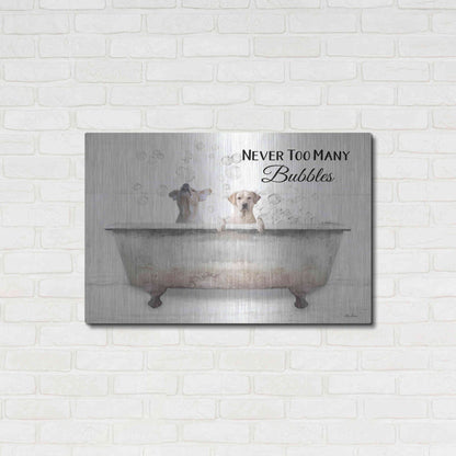 Luxe Metal Art 'Never Too Many Bubbles' by Lori Deiter, Metal Wall Art,36x24