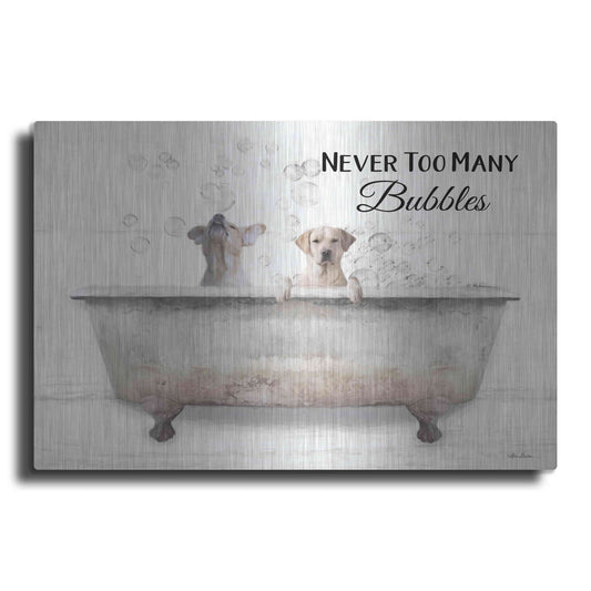 Luxe Metal Art 'Never Too Many Bubbles' by Lori Deiter, Metal Wall Art