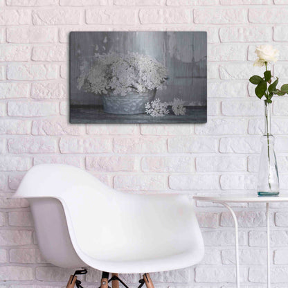 Luxe Metal Art 'Queen Anne's Lace I' by Lori Deiter, Metal Wall Art,24x16