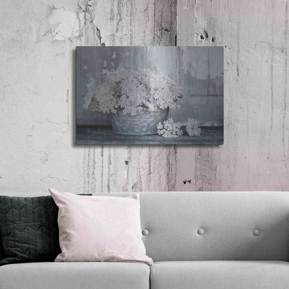Luxe Metal Art 'Queen Anne's Lace I' by Lori Deiter, Metal Wall Art,36x24