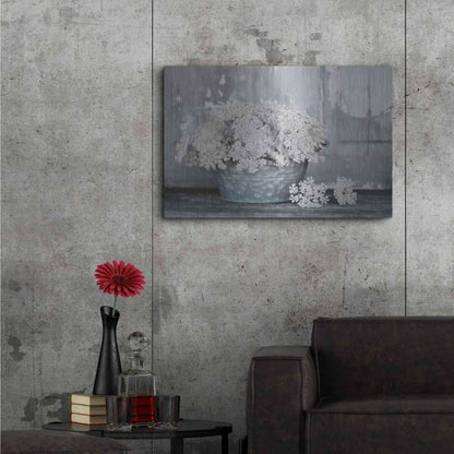 Luxe Metal Art 'Queen Anne's Lace I' by Lori Deiter, Metal Wall Art,36x24