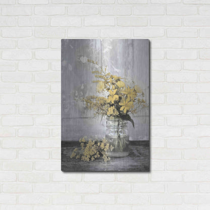 Luxe Metal Art 'Gold Wildflowers II' by Lori Deiter, Metal Wall Art,24x36