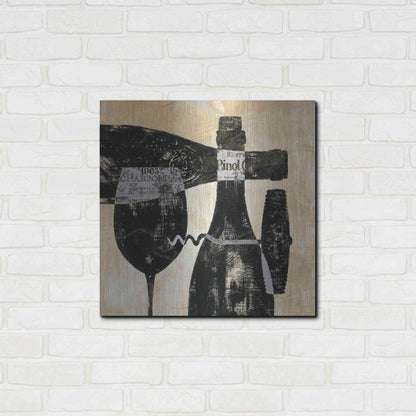 Luxe Metal Art 'Wine Selection I' by Daphne Brissonet, Metal Wall Art,24x24