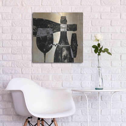 Luxe Metal Art 'Wine Selection I' by Daphne Brissonet, Metal Wall Art,24x24
