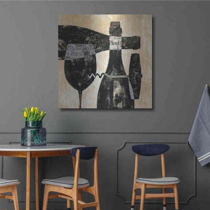 Luxe Metal Art 'Wine Selection I' by Daphne Brissonet, Metal Wall Art,36x36