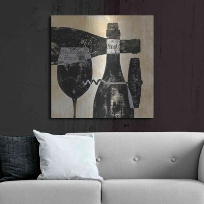 Luxe Metal Art 'Wine Selection I' by Daphne Brissonet, Metal Wall Art,36x36