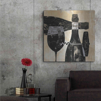 Luxe Metal Art 'Wine Selection I' by Daphne Brissonet, Metal Wall Art,36x36