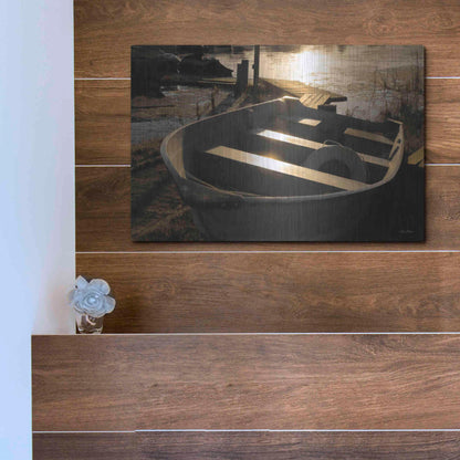 Luxe Metal Art 'Docked' by Lori Deiter, Metal Wall Art,16x12