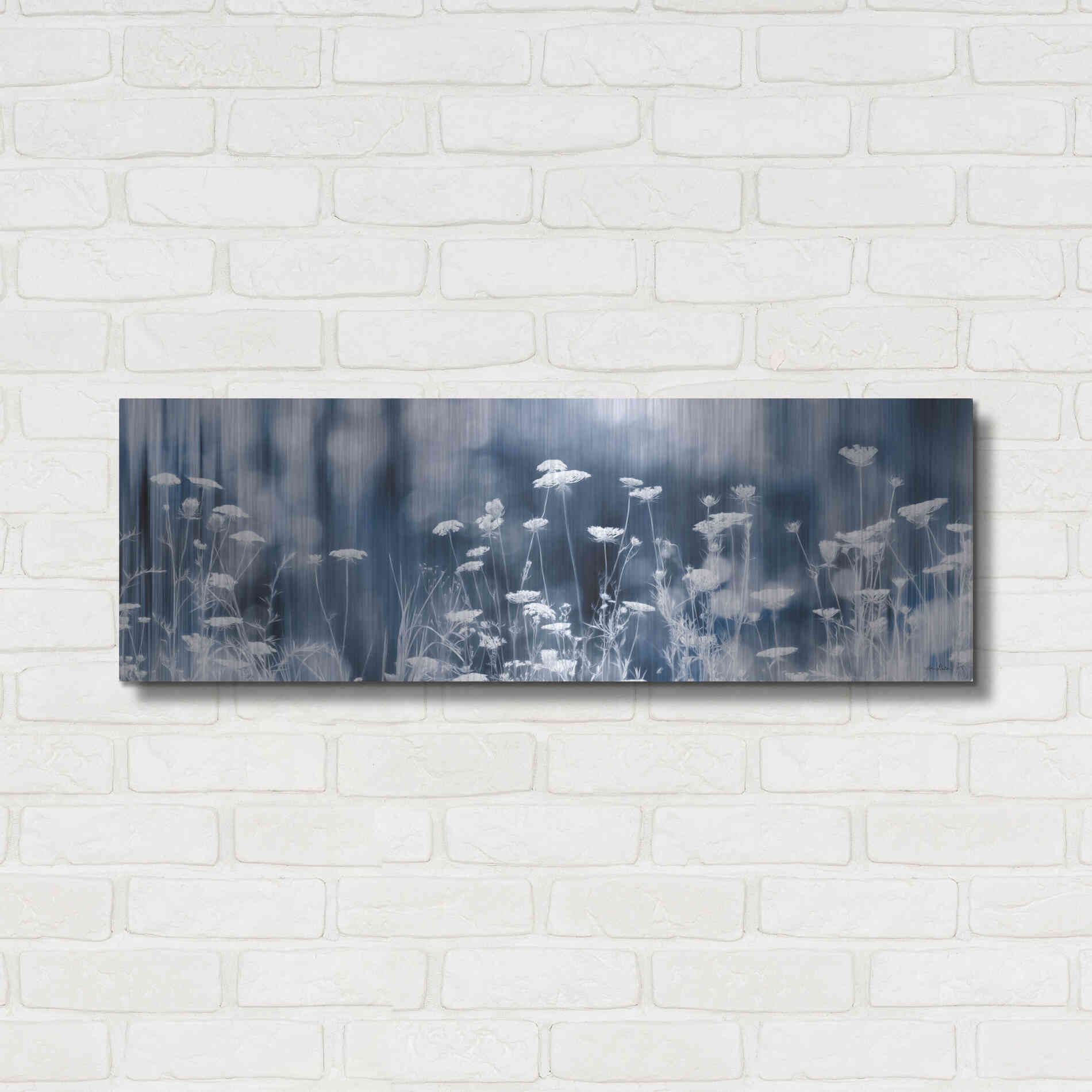 Luxe Metal Art 'Summer Dreams' by Lori Deiter, Metal Wall Art,36x12