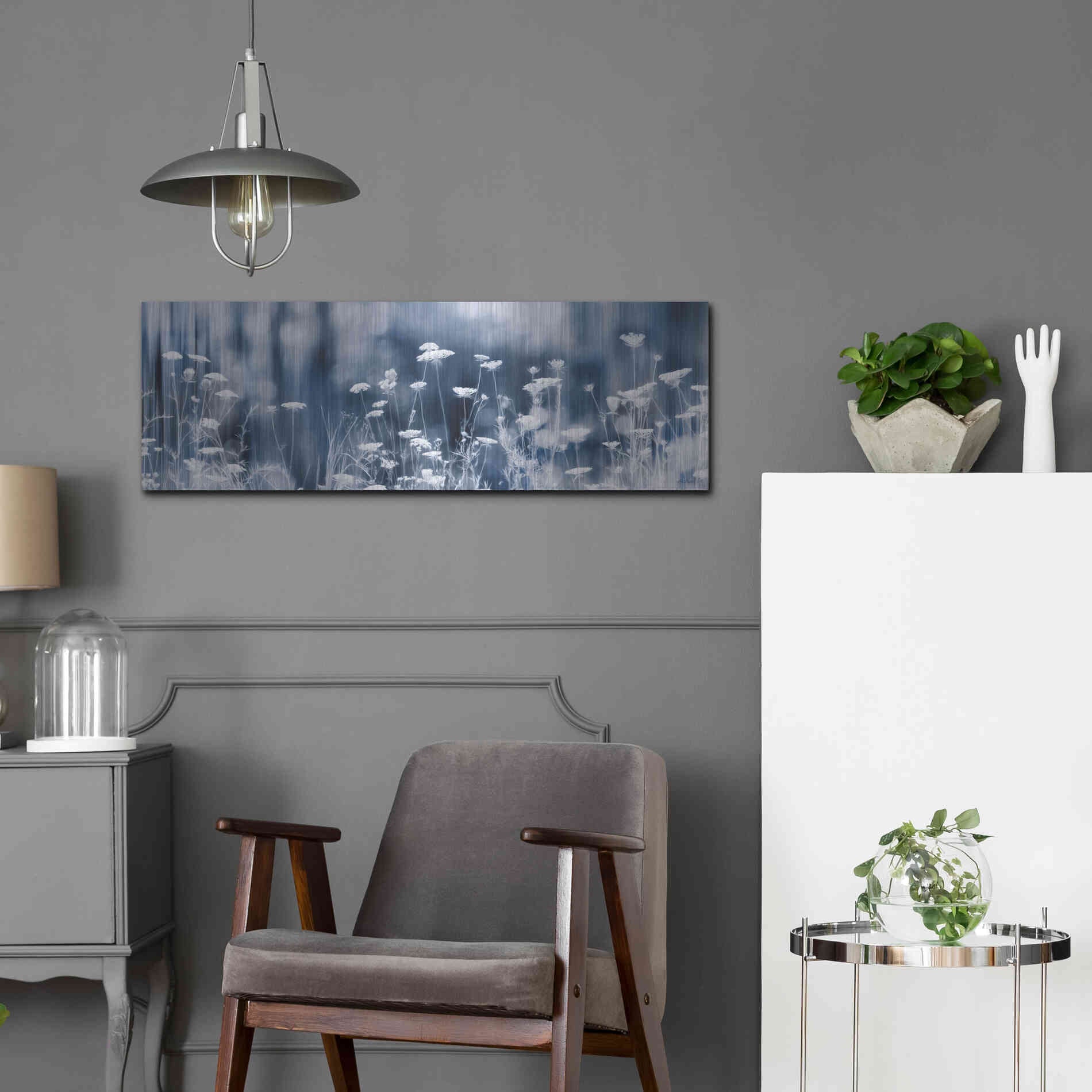 Luxe Metal Art 'Summer Dreams' by Lori Deiter, Metal Wall Art,36x12