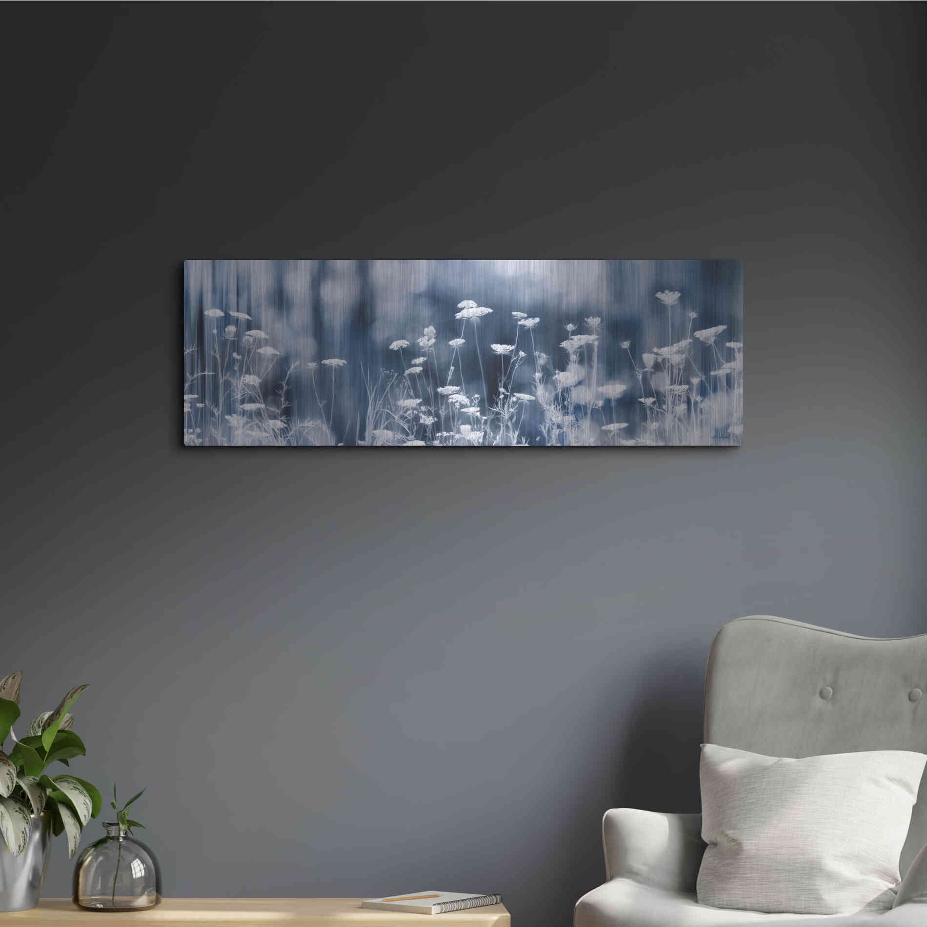 Luxe Metal Art 'Summer Dreams' by Lori Deiter, Metal Wall Art,36x12